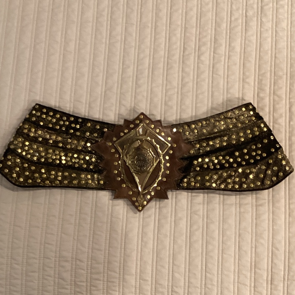 Stylish Gold and Black Women's Belt